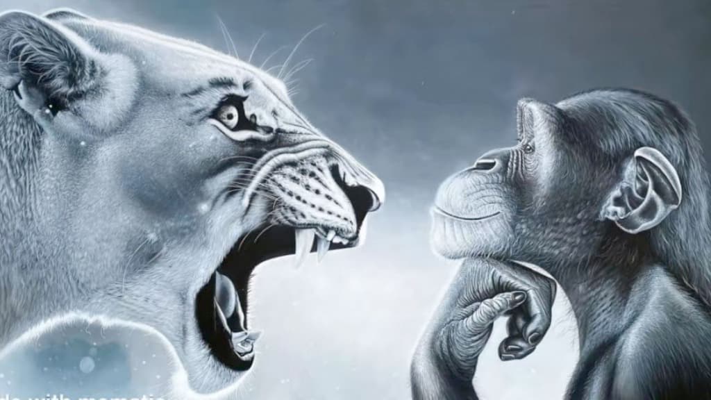 Lion and Monkey Meme